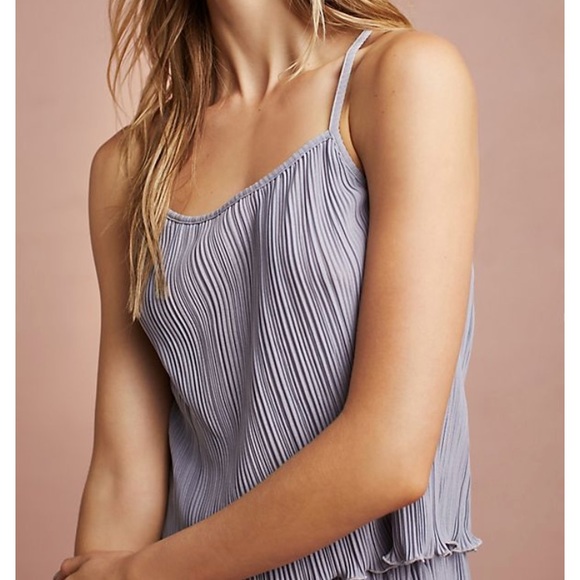 Anthropologie Milka Pleated Cami NWT Small Tank - Picture 4 of 7